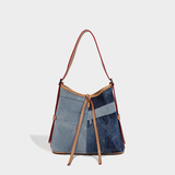 Sacola Jeans Patchwork Bolsas