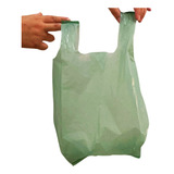 Sacola Plástica Reciclada Reforçada Verde 30x40 10kg Atacado