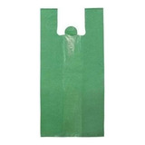 Sacola Plástica Reforçada Reciclada Verde Com 1kg 30x40