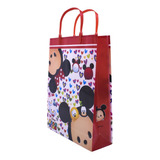 Sacola Presente Disney Mickey Minnie Tsum Plástica 32x26cm