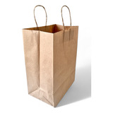 Sacolas De Papel Kraft Grande Delivery 24x30x14 100 Unid 