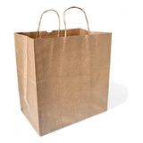 Sacolas De Papel Kraft Grande Delivery 30x31x19 50 Unid 