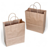 Sacolas Kraft Pequena Delivery 120g 23x28x10 100 Unid