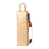 Sacolas Para Bebidas Vinho Kraft Liso 100 Unidades