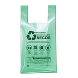 Sacolas Plástica Biodegradáveis 48x55 Verde C 500 Un
