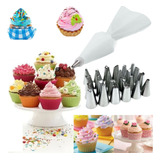 Sacos Confeiteiro Profissional Silicone 24 Bicos adaptador