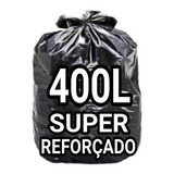 Sacos De Lixo 400 Litros Super Reforçado 100 Un Fabricante Cor Preto