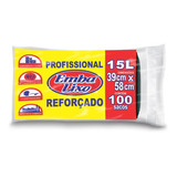 Sacos De Lixo Preto Reforçado 15l Embalixo