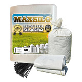 Sacos De Silagem Silo Branco 51x110 Com 100 Unid 200 Micras