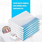 Sacos De Viagem Para Economia De Espaço Sacos De Armazenamento à Vácuo Para Roupas Pacote Com 10 Sem Necessidade De Bomba A Vácuo Zíper Duplo à Prova D água Perfeitos Para Viagens E Armazenamento Em Casa