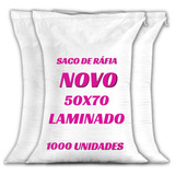 Sacos Ráfia Laminado Novo 50x70 P Ração Gelo 1000 Unidades