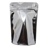 Sacos Stand Up Pouch Prata Fecho Zip Lock 17x24 4 500un