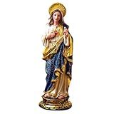 Sacro Imagem Sagrado Coração De Maria Resina 30cm Importada