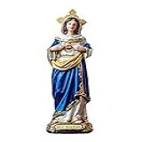 Sacro Imagem Sagrado Coração De Maria Resina Importado 20 Cm
