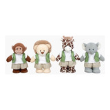 Safari Quarteto Infantil Bebe , Ideal Para Nichos Kit 4 Pcs 