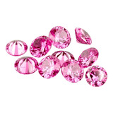 Safiras Rosa Pedra Preciosa Dez Pedrinhas De 3mm 1 2cts