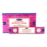 Sahumerios Satya Nag Champa - 12 Unidades De Fragrância Mystic Yoga