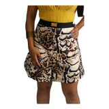 Saia Animal Print Lanca