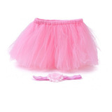 Saia Bailarina Tutu faixa Foto Ensaio Fotográfico Bebê Rn