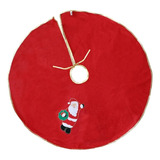 Saia Base Redonda Árvore Natal Enfeite Presente 40cm Toalha
