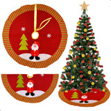 Saia Base Tapete De Árvore De Natal Enfeite Natalino 60cm