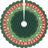 Saia Base Tapete Para Árvore De Natal Enfeite Decoração 70cm