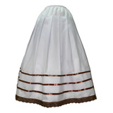 Saia Basica Branca Com