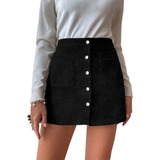 Saia Bodycon Feminina Veludo