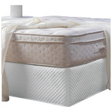 Saia Box Cama Casal Matelado Ultrassônico Cor Branco