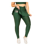 Saia Calça Legging Moda Evangelica Fitness