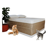 Saia Cama Box Arranhador E Protetor Gatos Acquablock