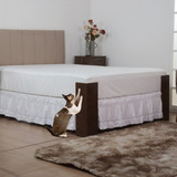 Saia Cama Box De Canto Para Gatos Mdf Antiarranhão Chocolate