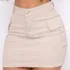Saia Cargo Feminina Cintura Alta Com Lycra Levanta Bumbum