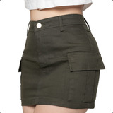 Saia Cargo Sarja Feminina