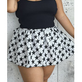 Saia Cetim Plus Size