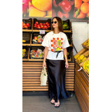 Saia Cetim Premium Moda