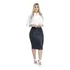 Saia Cirre Moda Feminina Evangélica Ou Social Com Zíper