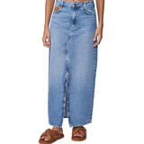 Saia Colcci Longa Jeans