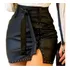 Saia Courino De Cinto Com Fenda Lateral Moda Blogueira