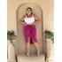 Saia Curta Amarração Cintura Envelope Mullet P Ao Plus Size
