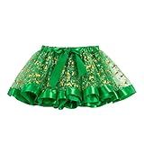 Saia De Balé Infantil Para Meninas Fantasia De Festa De Dança De Natal Saia De Tule De Desenho Animado Saias De Balé Saia Vestido Para Meninas Verde 2 4T