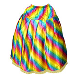 Saia De Cetim Estampada Pombagira Cigana Umbanda Candomblé
