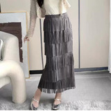 Saia De Franja Elegante