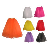 Saia De Tule Adulto Carnaval 60cm