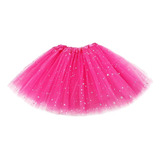 Saia De Tule Brilho Tutu 30cm Infantil Fantasia Unidade