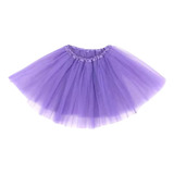 Saia De Tule Colorida Brilho Festa Ballet Tutu35cm