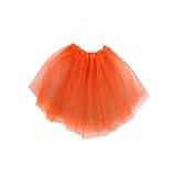 Saia De Tule Infantil Carnaval E Festas Super Cheia De Luxo Laranja