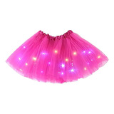 Saia De Tule Infantil Com Led 30cm