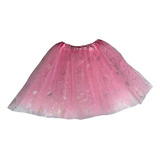 Saia De Tule Infantil Tutu Com Brilho Glitter 30 Cm