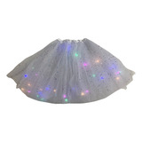 Saia De Tutu De Led Com Glitter Para Carnaval Fantasias 40cm